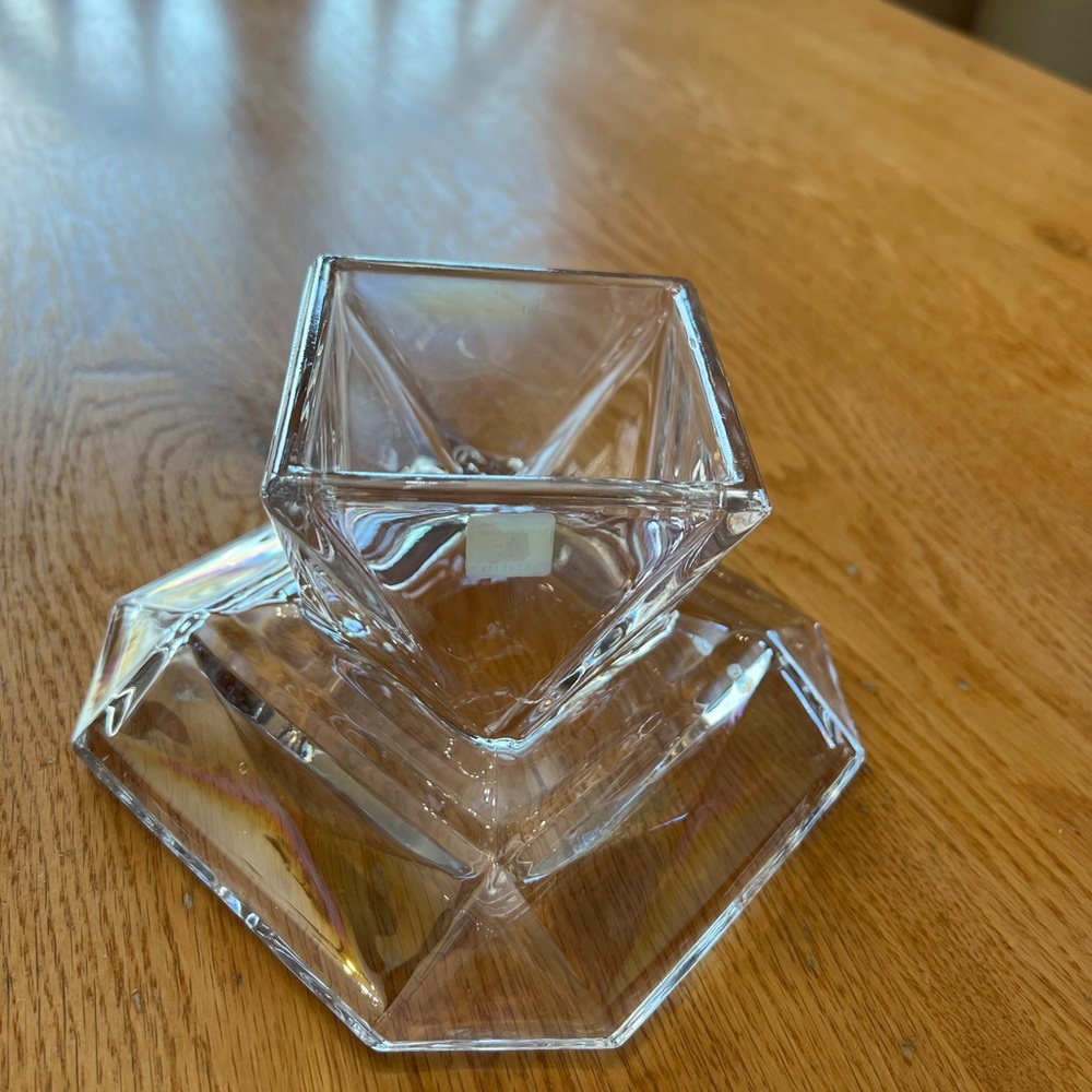 Partylite Retired Reversible Crystal Candle Holder - Picture 9 of 13